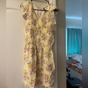 Eve Yellow Floral Dress